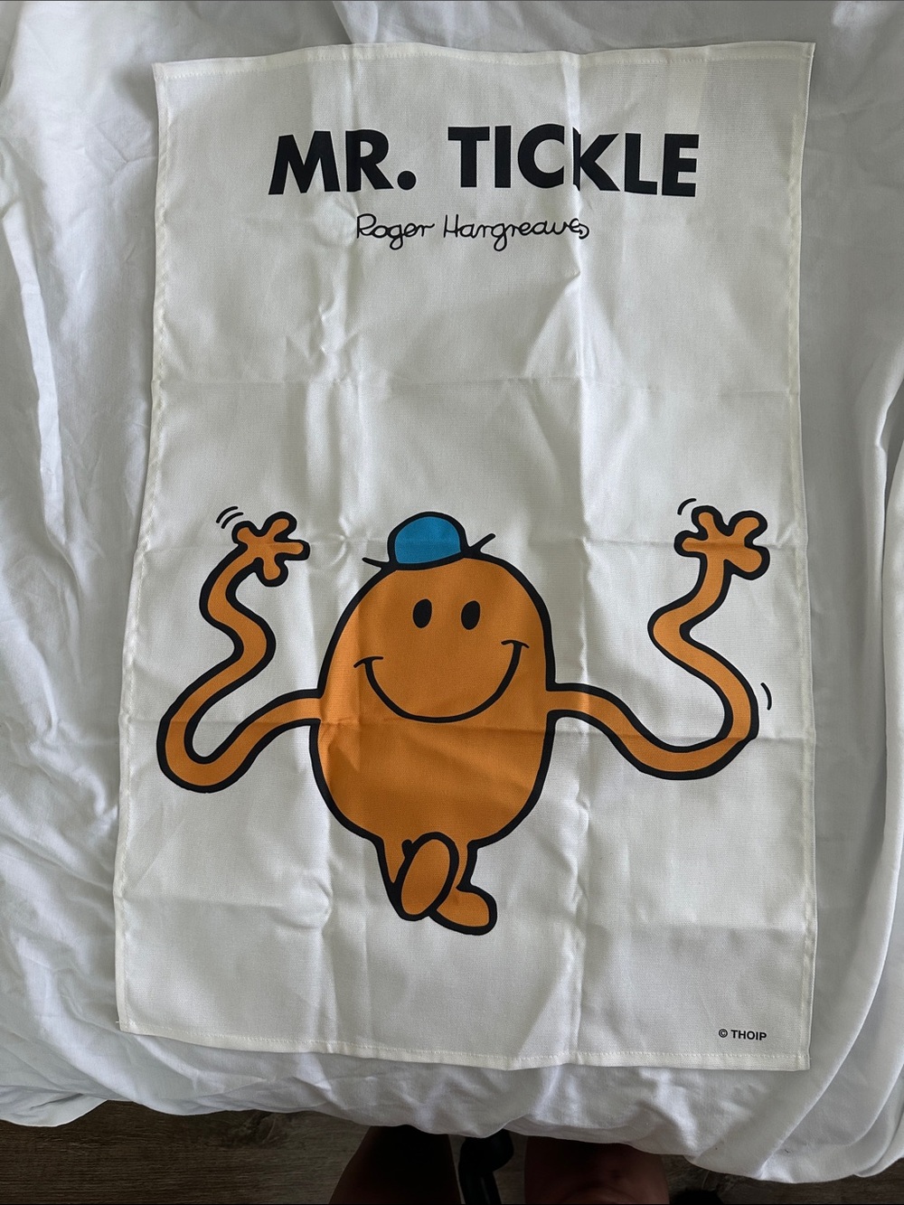 Mr. Tickle Cotton Tea Towel - Orange Character